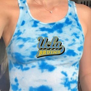 CUSTOM MADE TIE DYE COLLEGE FITTED TANK